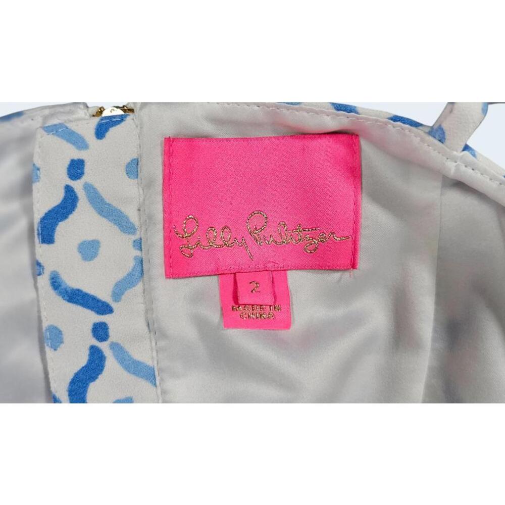 Lilly Pulitzer Sea La Vie Sandra Maxi Jumpsuit Belt Size 2 - Picture 12 of 15